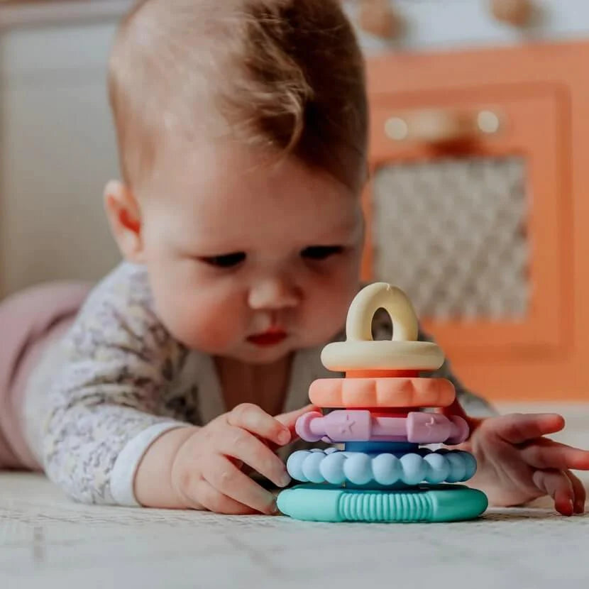Rainbow Stack & Teether Toy