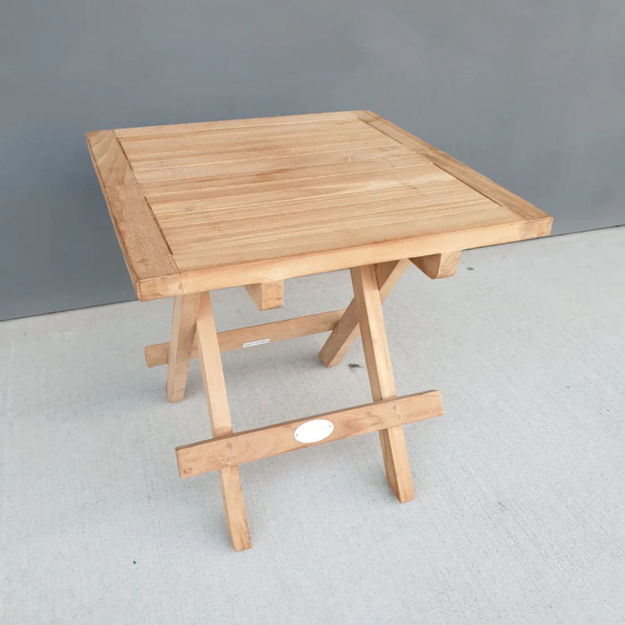 Teak Folding Side Table 45 x 45cm