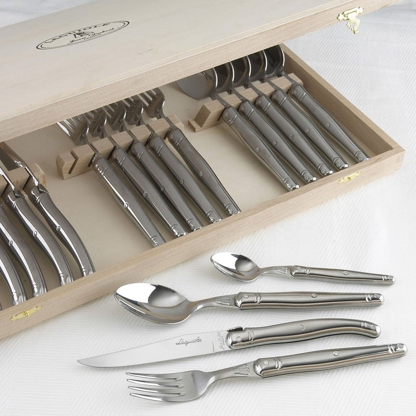 Laguiole Stainless Steel Cutlery Set 24pce