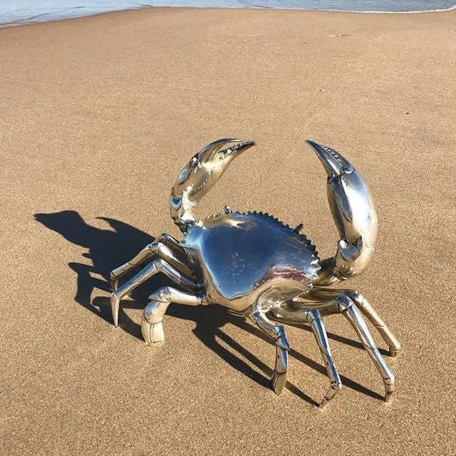 Silver Metal Crab