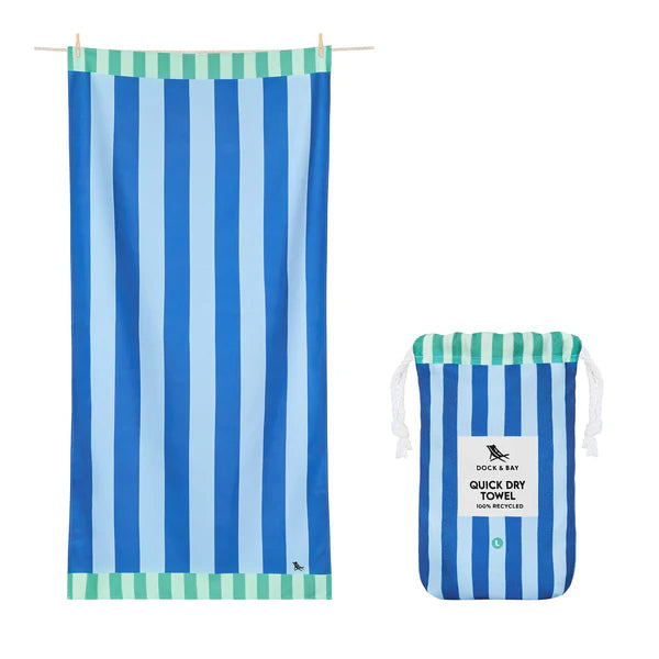 Quick-Dry Two Tone Striped Beach Towel