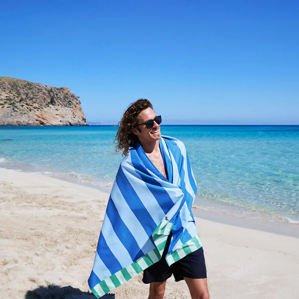 Quick-Dry Two Tone Striped Beach Towel