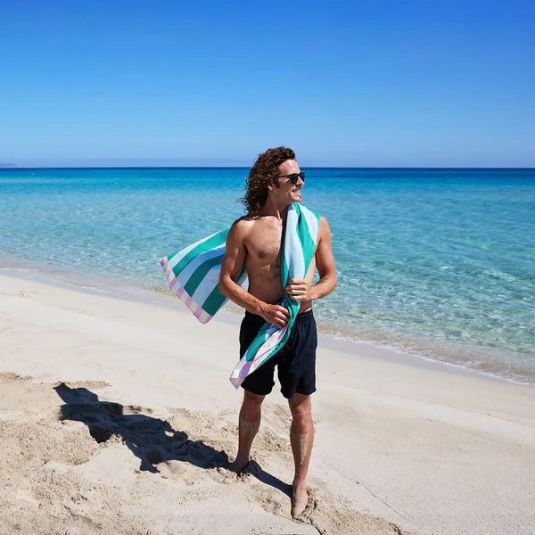 Quick-Dry Two Tone Striped Beach Towel