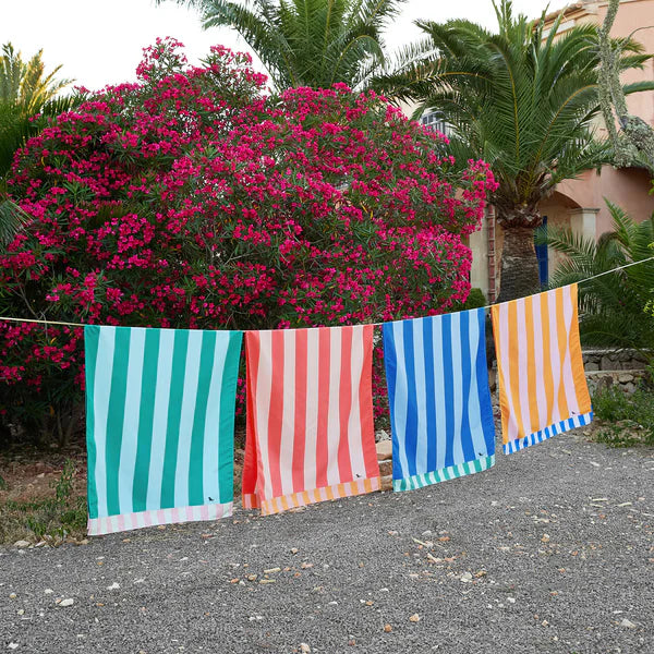 Quick-Dry Two Tone Striped Beach Towel