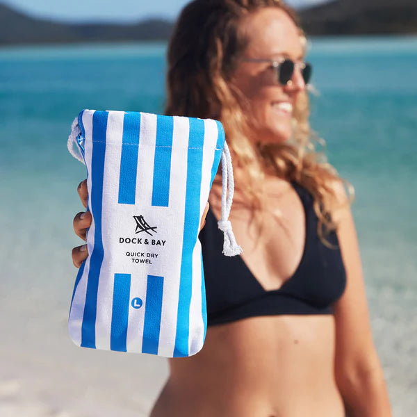 Quick-Dry Striped Beach Towel