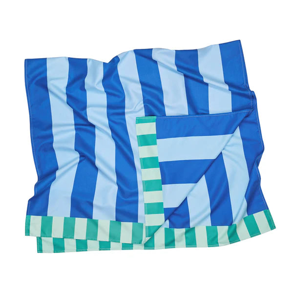 Quick-Dry Two Tone Striped Beach Towel