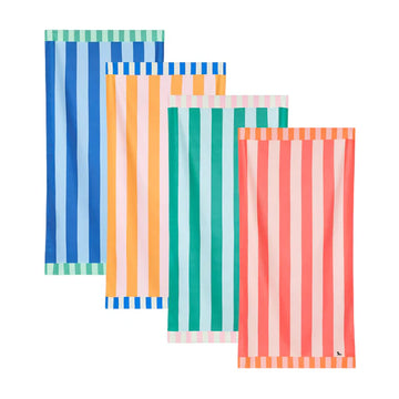 Quick-Dry Two Tone Striped Beach Towel