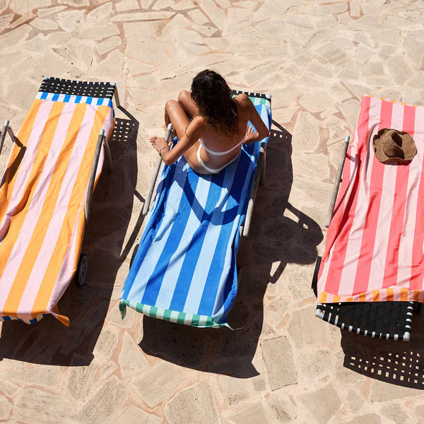 Quick-Dry Two Tone Striped Beach Towel