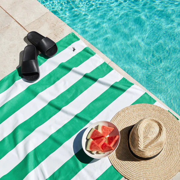 Quick-Dry Striped Beach Towel