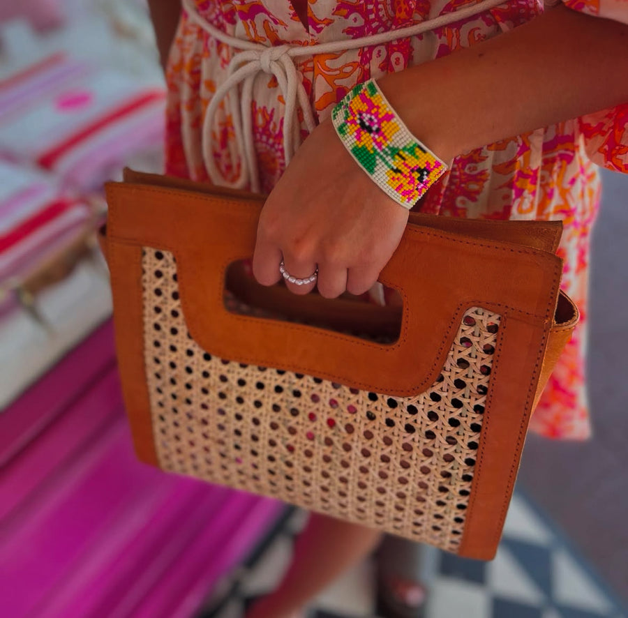 Tan Leather Clutch/Bag