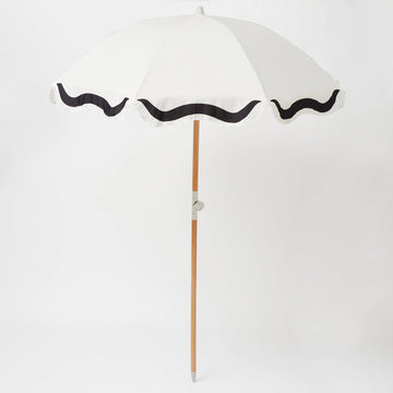 Luxe Beach Umbrella: Casa Marbella Vintage Black