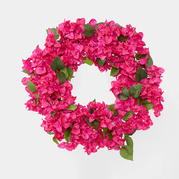 Bougainvillea Pink Floral Wreath