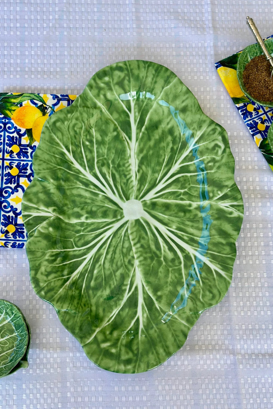 Melamine 40cm Cabbage Oval Platter