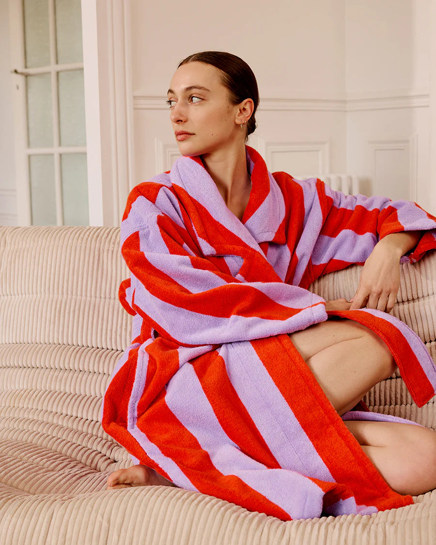 Hommey. Grapefruit Stripes Robe