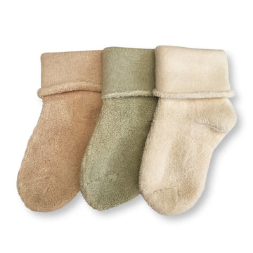 Undyed organic cotton 3 pack socks