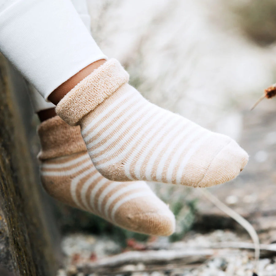 Undyed organic cotton 3 pack socks