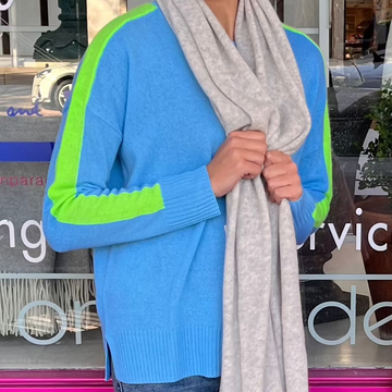 Cashmere Arm Stripe Knit