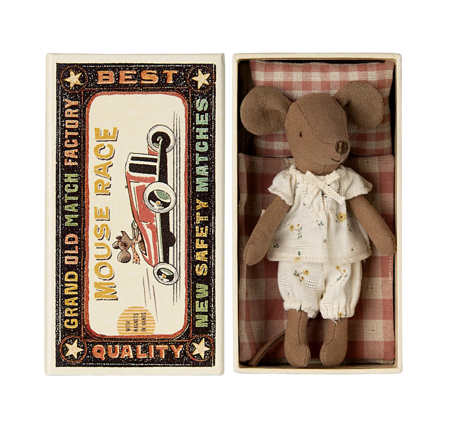 Maileg Big Sibling Mouse in Matchbox