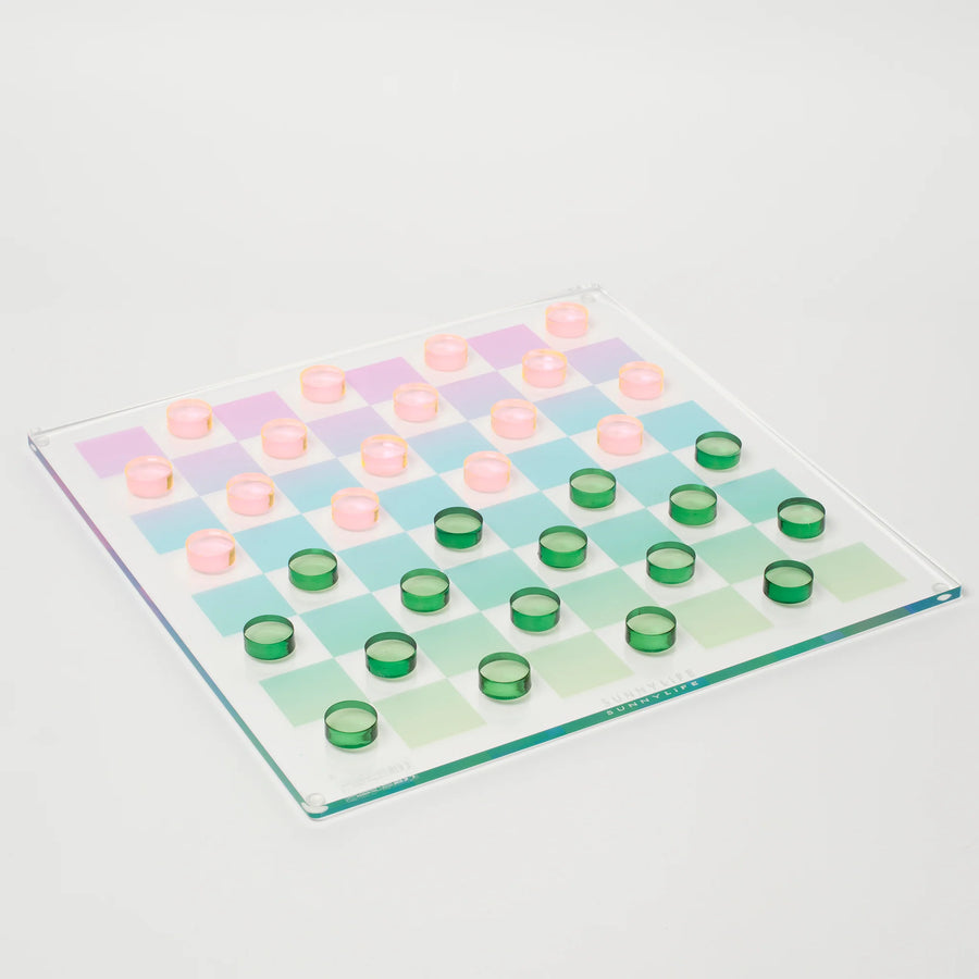 Lucite Chess & Checkers: Ombre