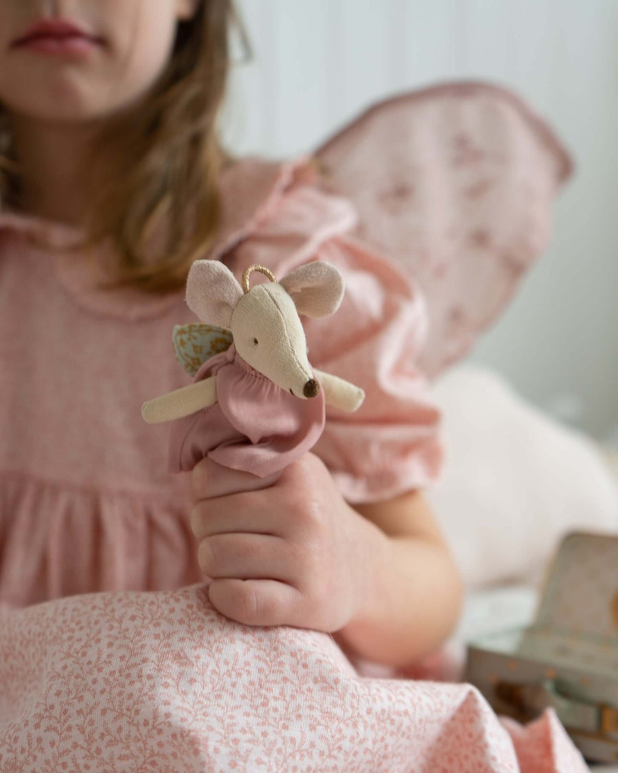 Maileg Angel Mouse in Suitcase