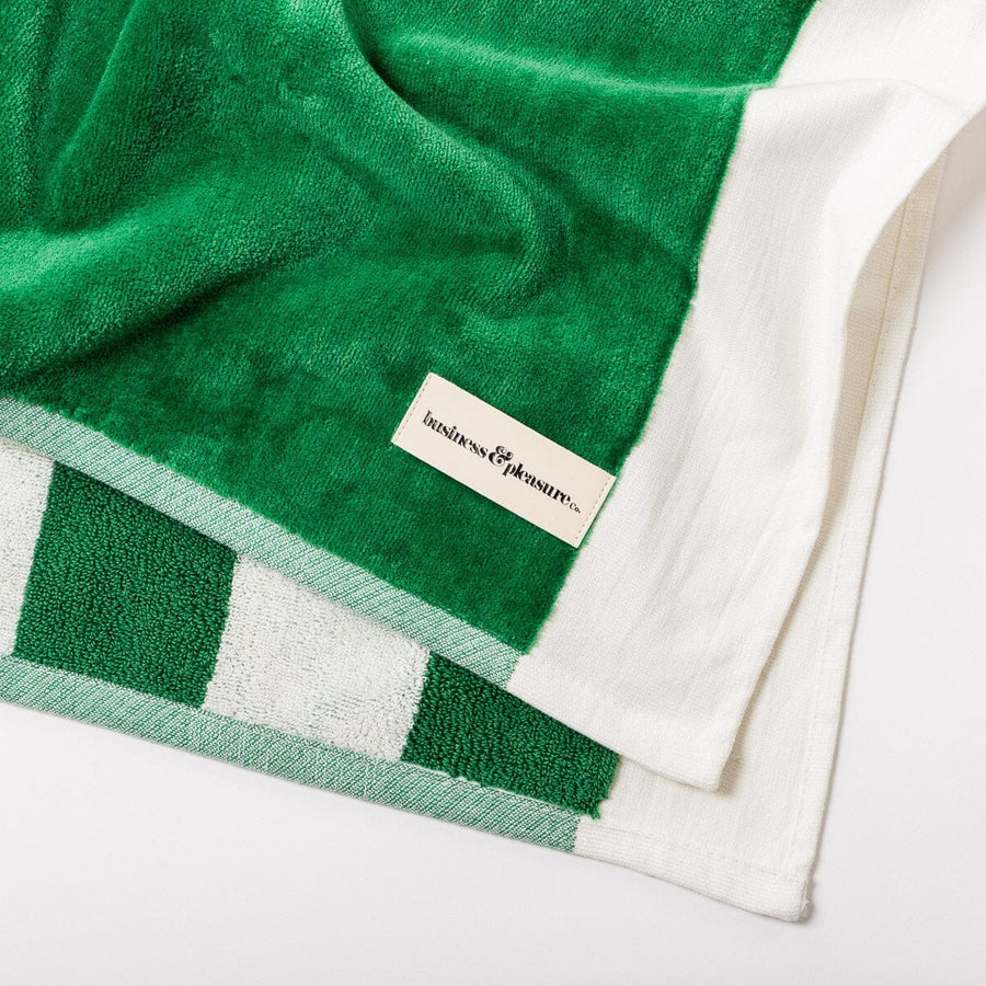 Business & Pleasure Crew Canyon Green Beach Towel