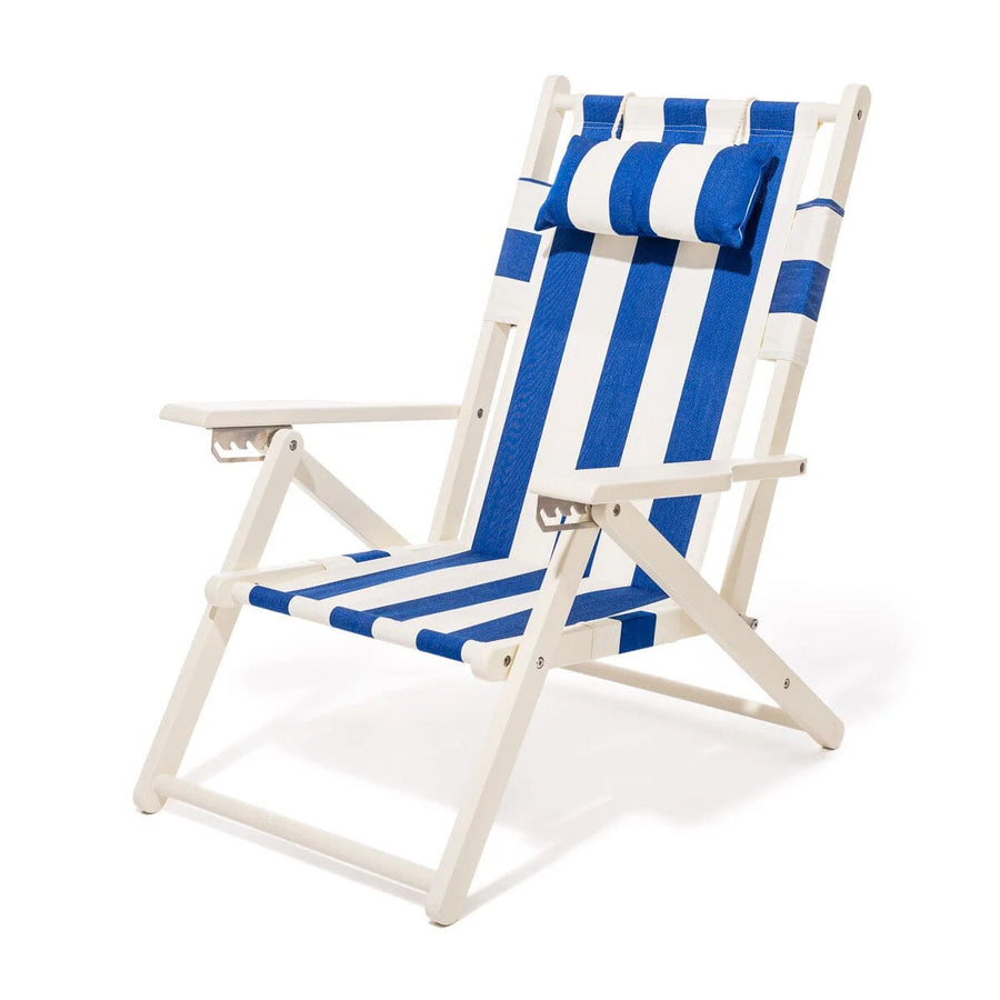 Business & Pleasure Tommy Mediterranean Blue Stripe Chair