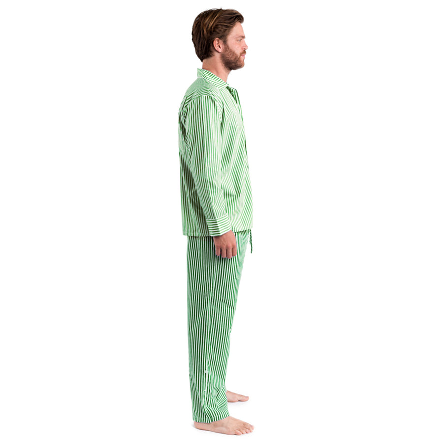 Men's Green Braddock Long PJ Set