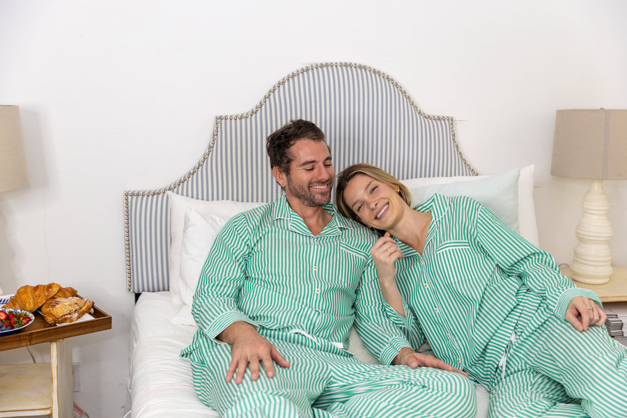 Men's Green Braddock Long PJ Set