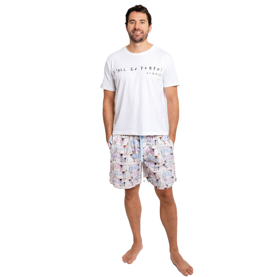 Donald Robertson X Sant & Abel Men's Longhorn Sleep Shorts