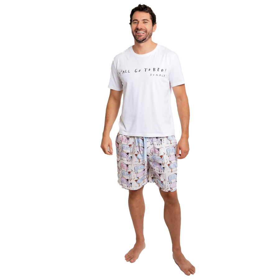 Donald Robertson X Sant & Abel Men's Longhorn Sleep Shorts