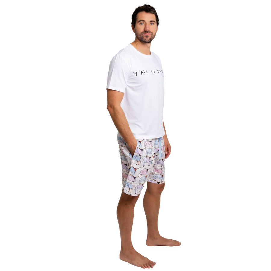 Donald Robertson X Sant & Abel Men's Longhorn Sleep Shorts