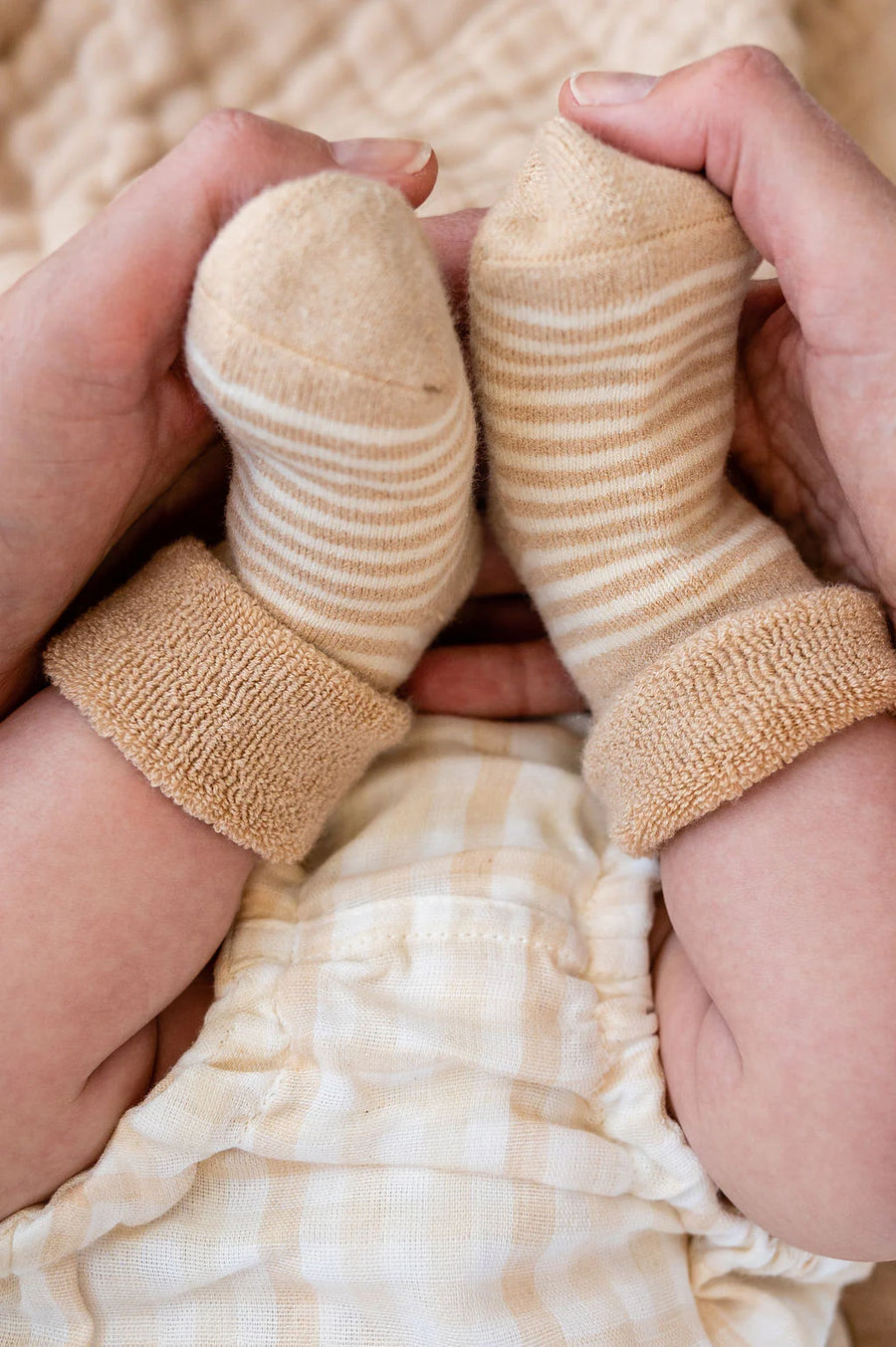 Undyed organic cotton 3 pack socks