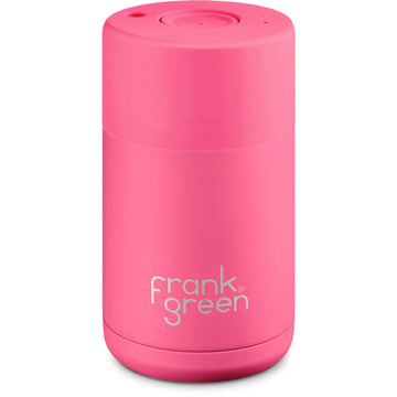 Frank Green Ceramic Reusable Coffee Cup - 295mL Push Lid