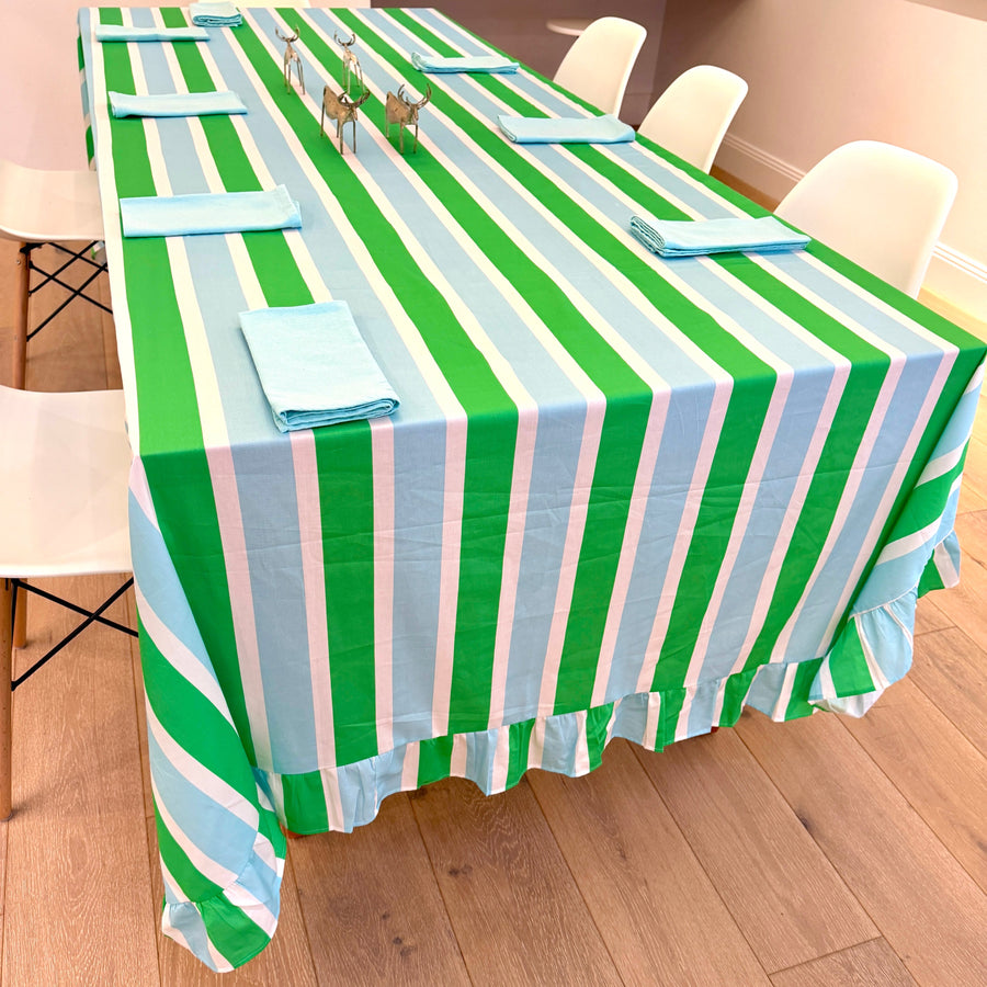 Poppy Blue & Green Tablecloth