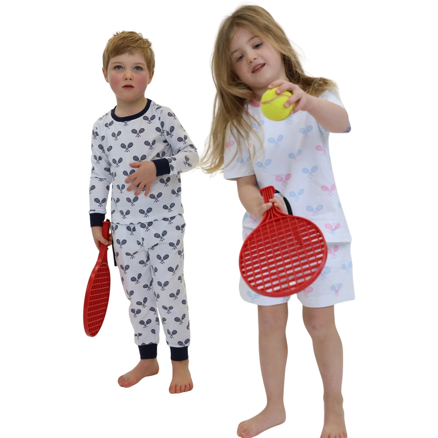 Kid's Tennis Navy Jersey Long Set