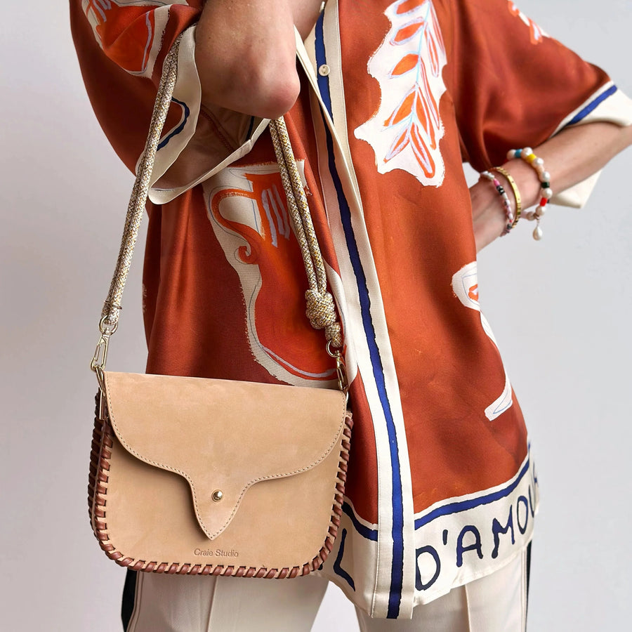 Craie Studio Nubuck Sand West Bag