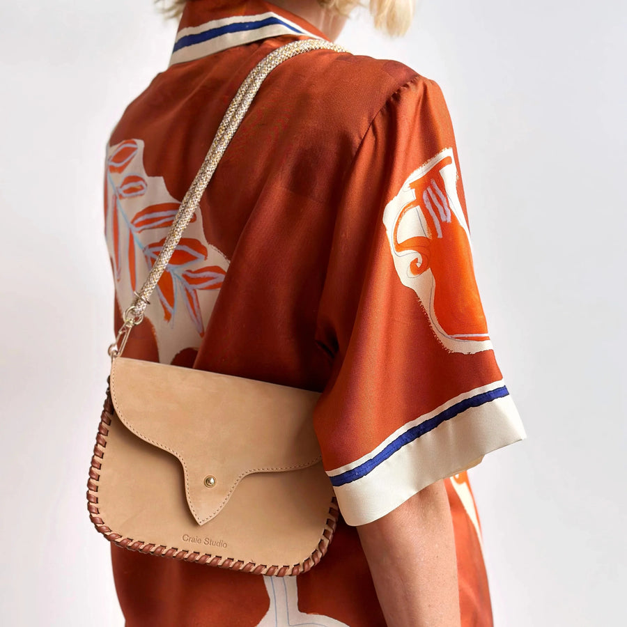 Craie Studio Nubuck Sand West Bag