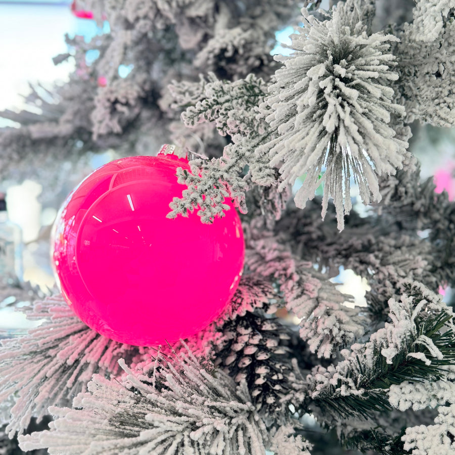 Hot Pink Glass Bauble