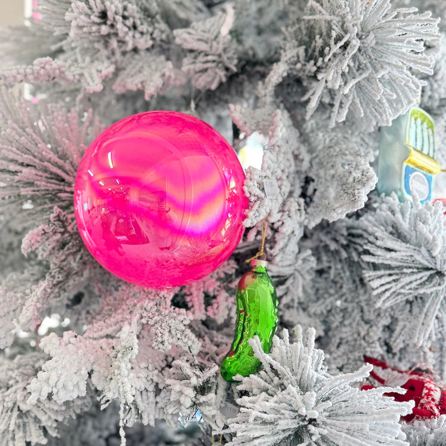 Hot Pink Glass Bauble