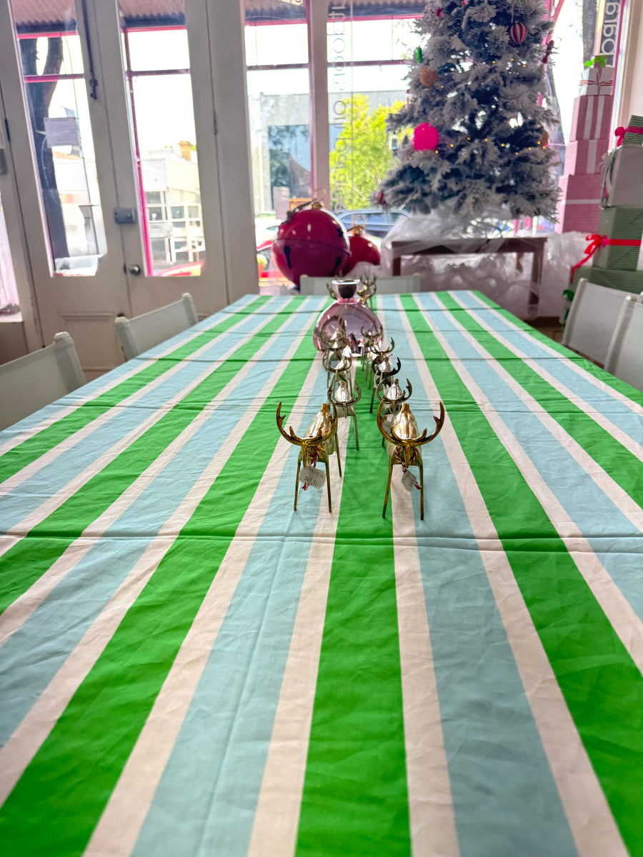 Poppy Blue & Green Tablecloth