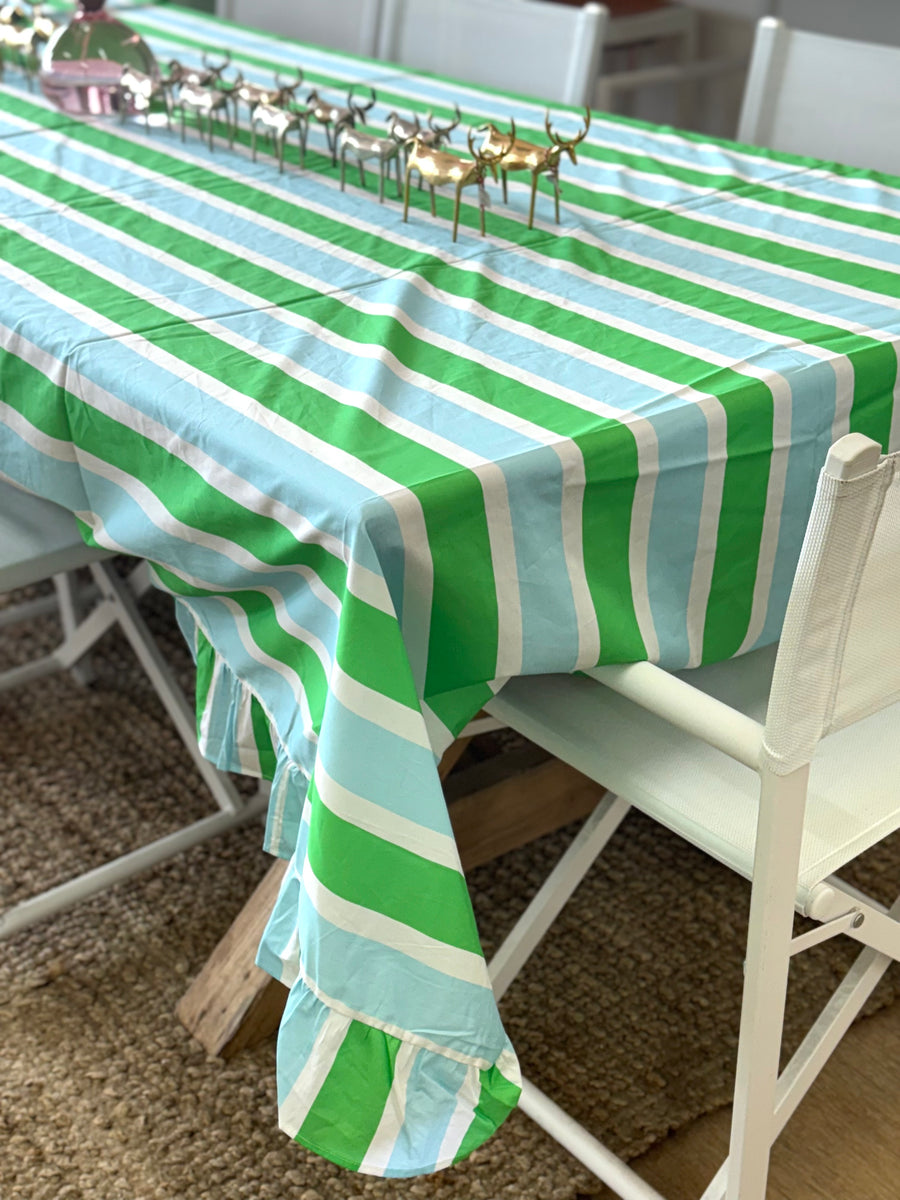 Poppy Blue & Green Tablecloth