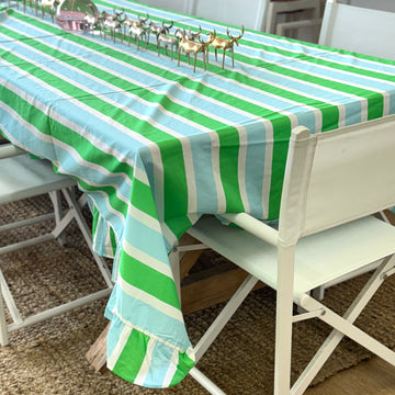 Poppy Blue & Green Tablecloth