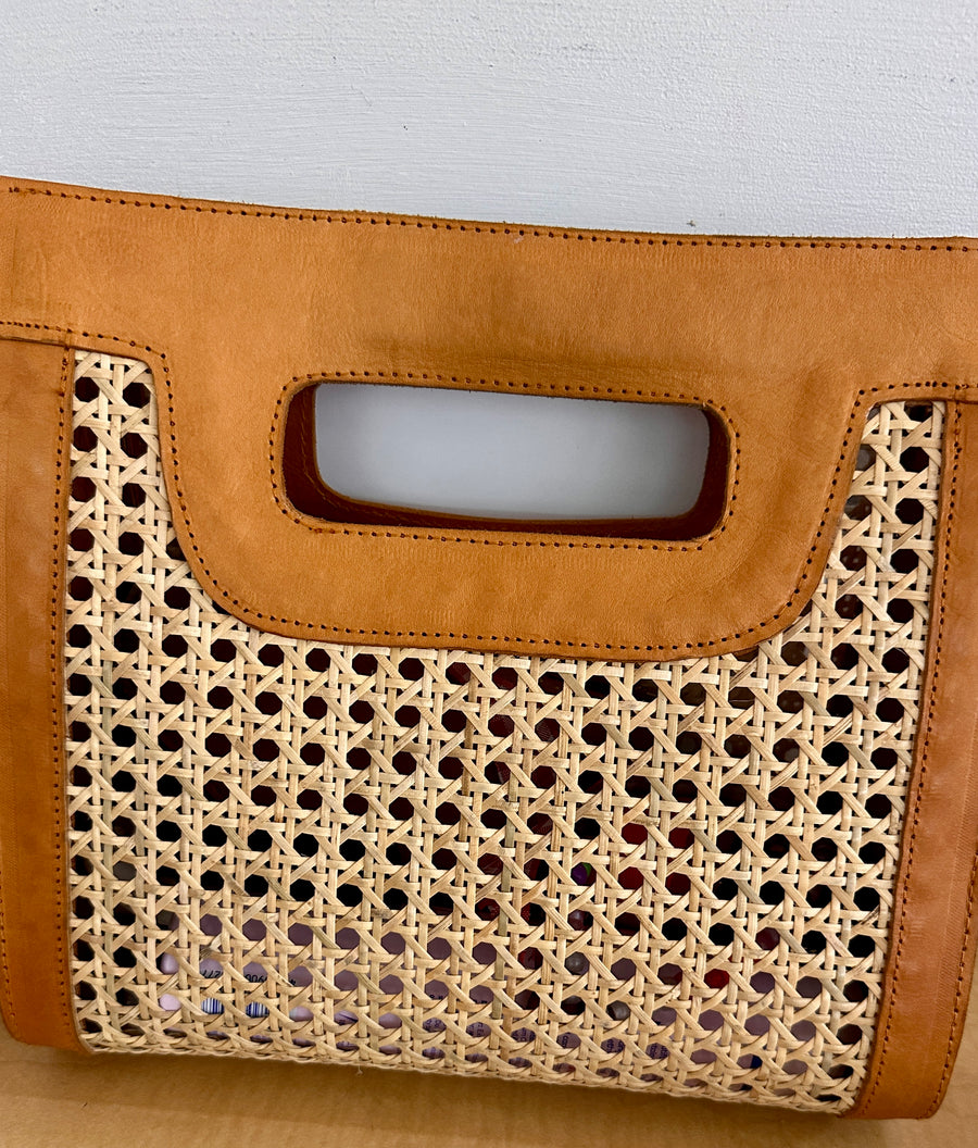 Tan Leather Clutch/Bag