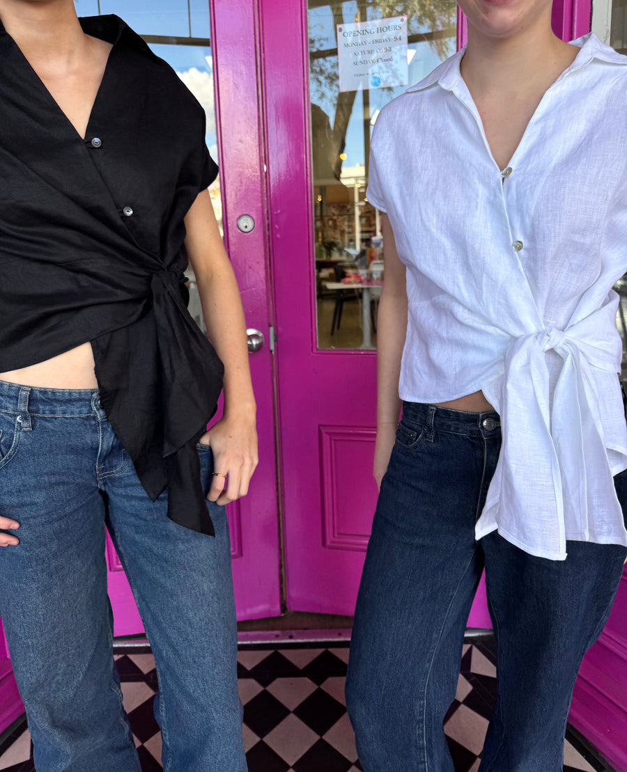 Linen Wrap Shirt