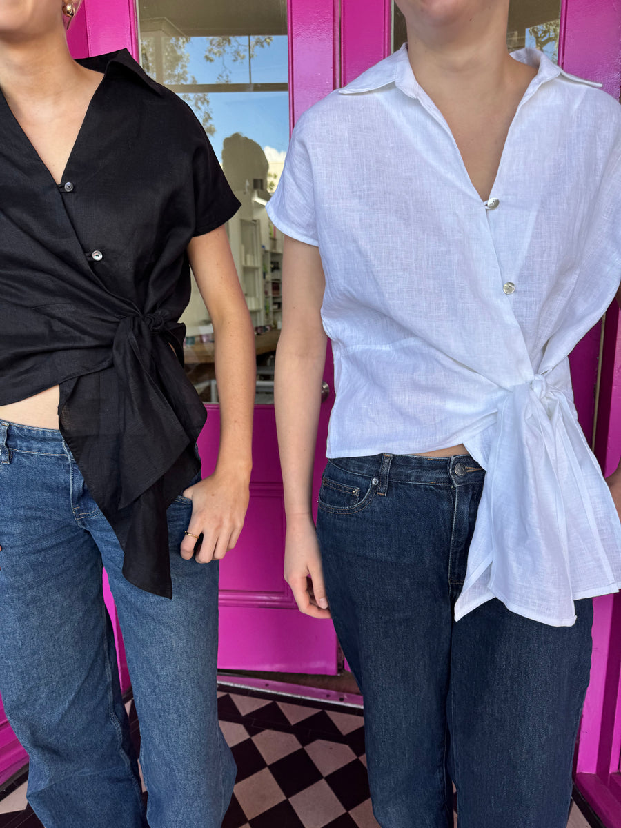 Linen Wrap Shirt