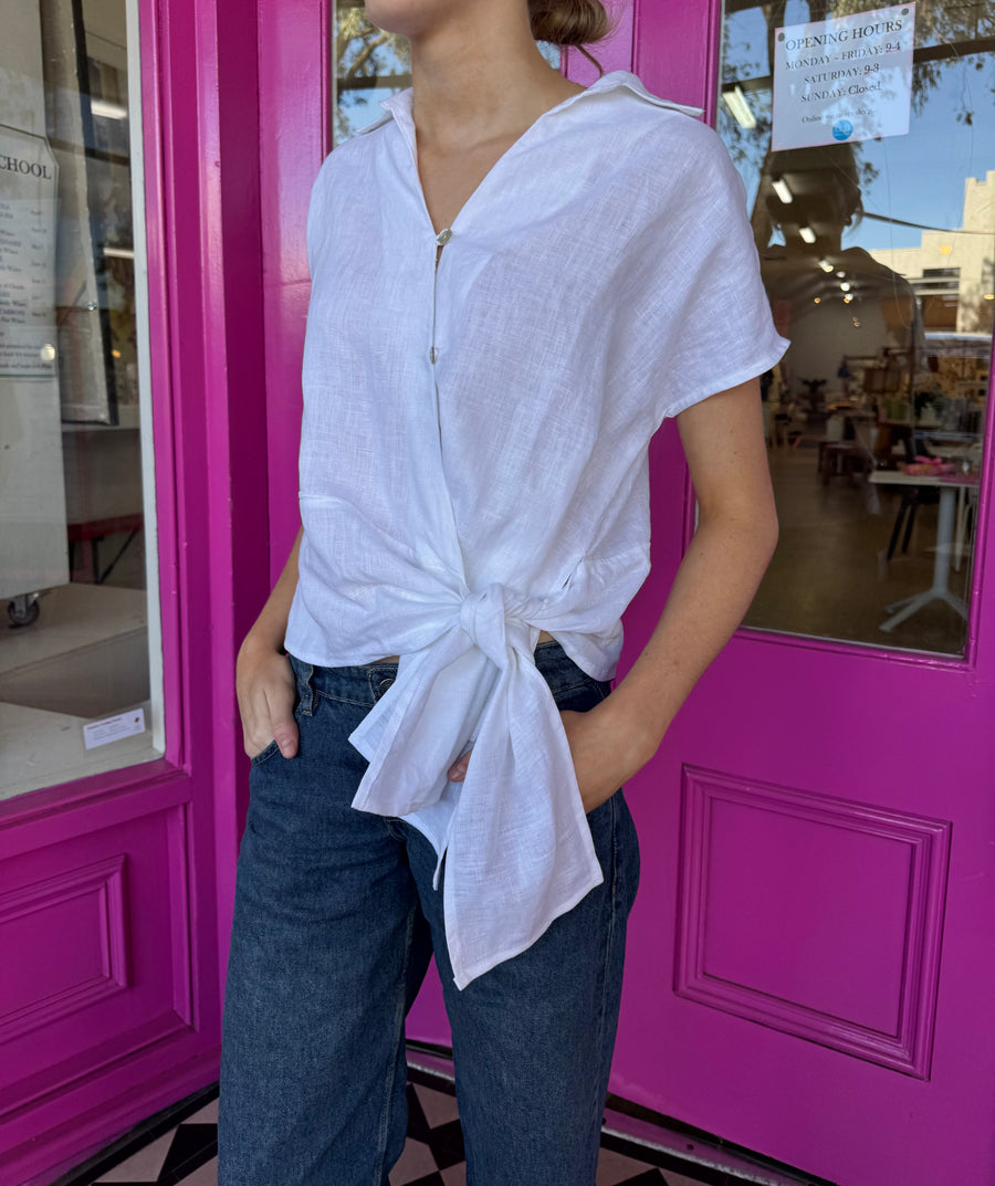Linen Wrap Shirt