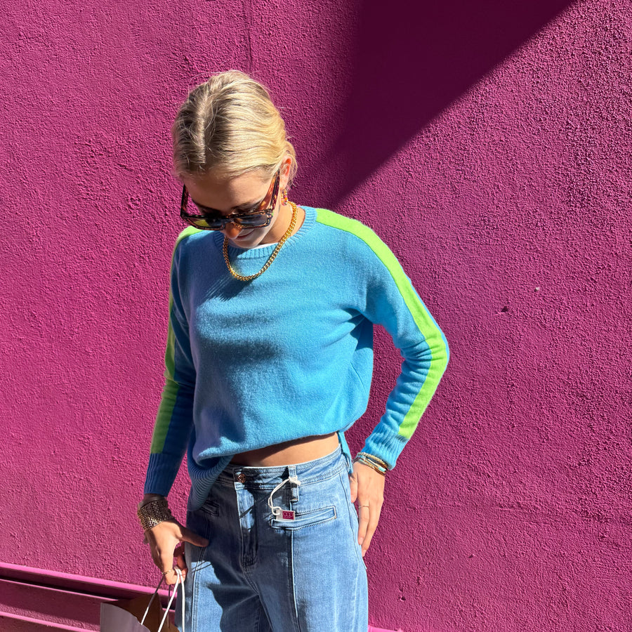 Cashmere Arm Stripe Knit