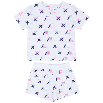 Kid's Cricket Short PJ Set