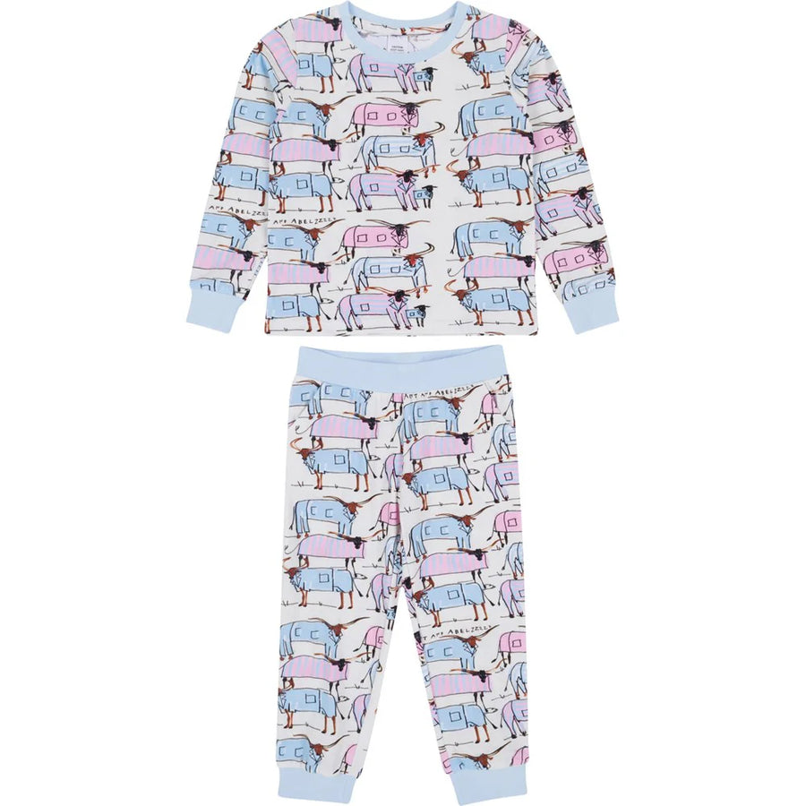Donald Robertson X Sant & Abel Kid's Longhorn Long PJ Set