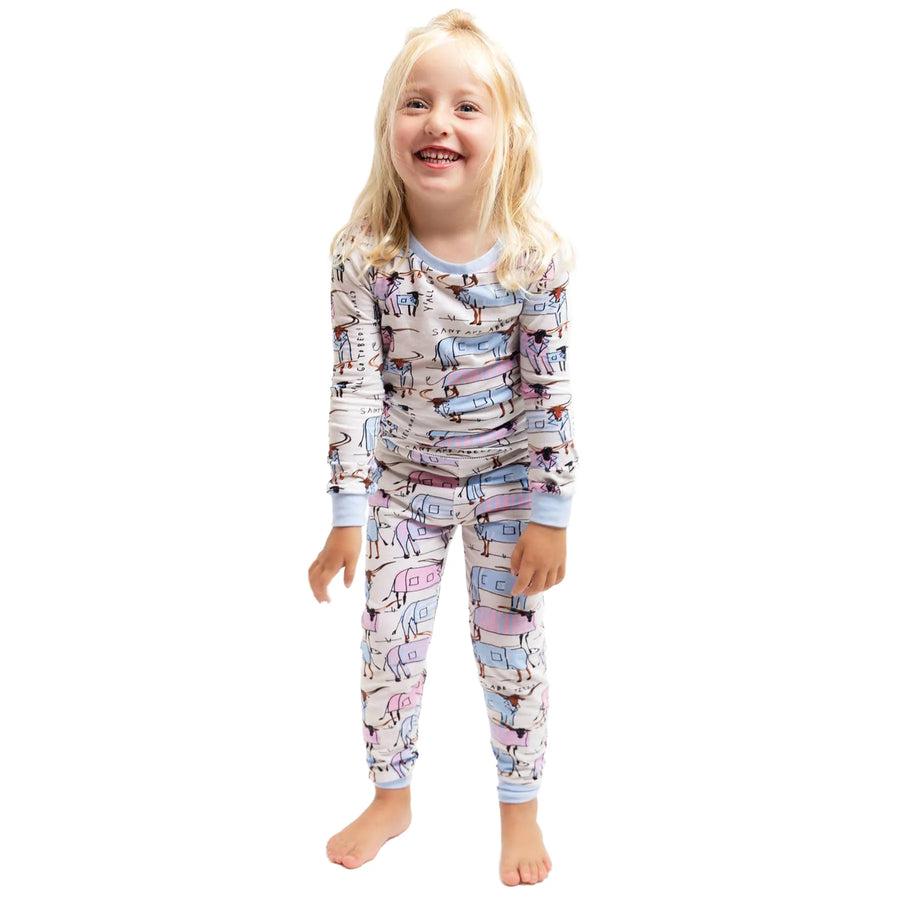 Donald Robertson X Sant & Abel Kid's Longhorn Long PJ Set